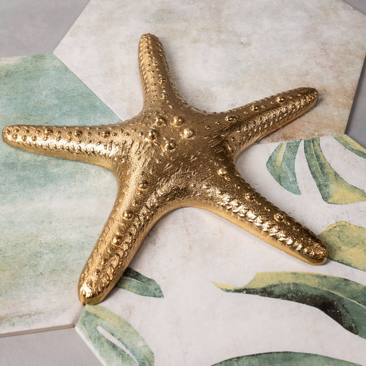 Golden Starfish Décor