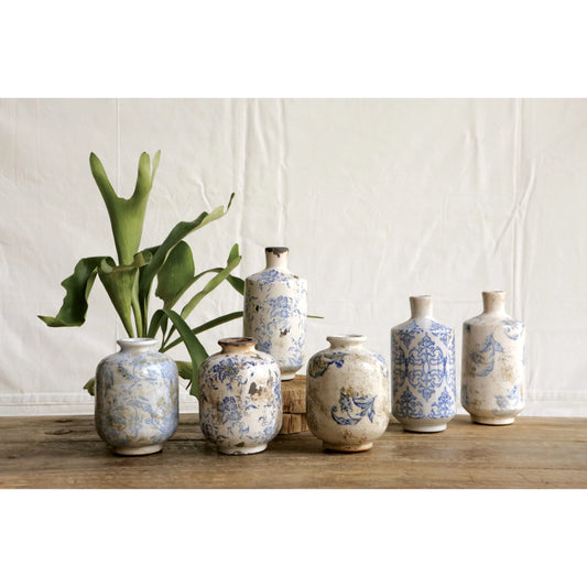 Terracotta Vase with Pattern