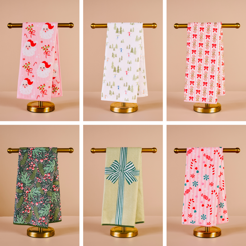 Holiday Waffle Tea Towels