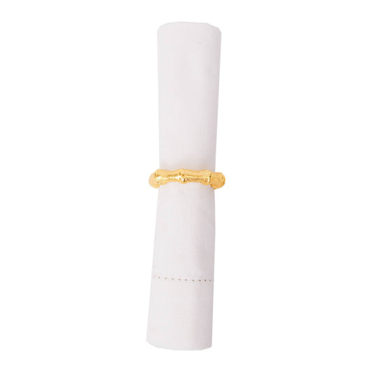 Gold Bamboo Napkin Rings