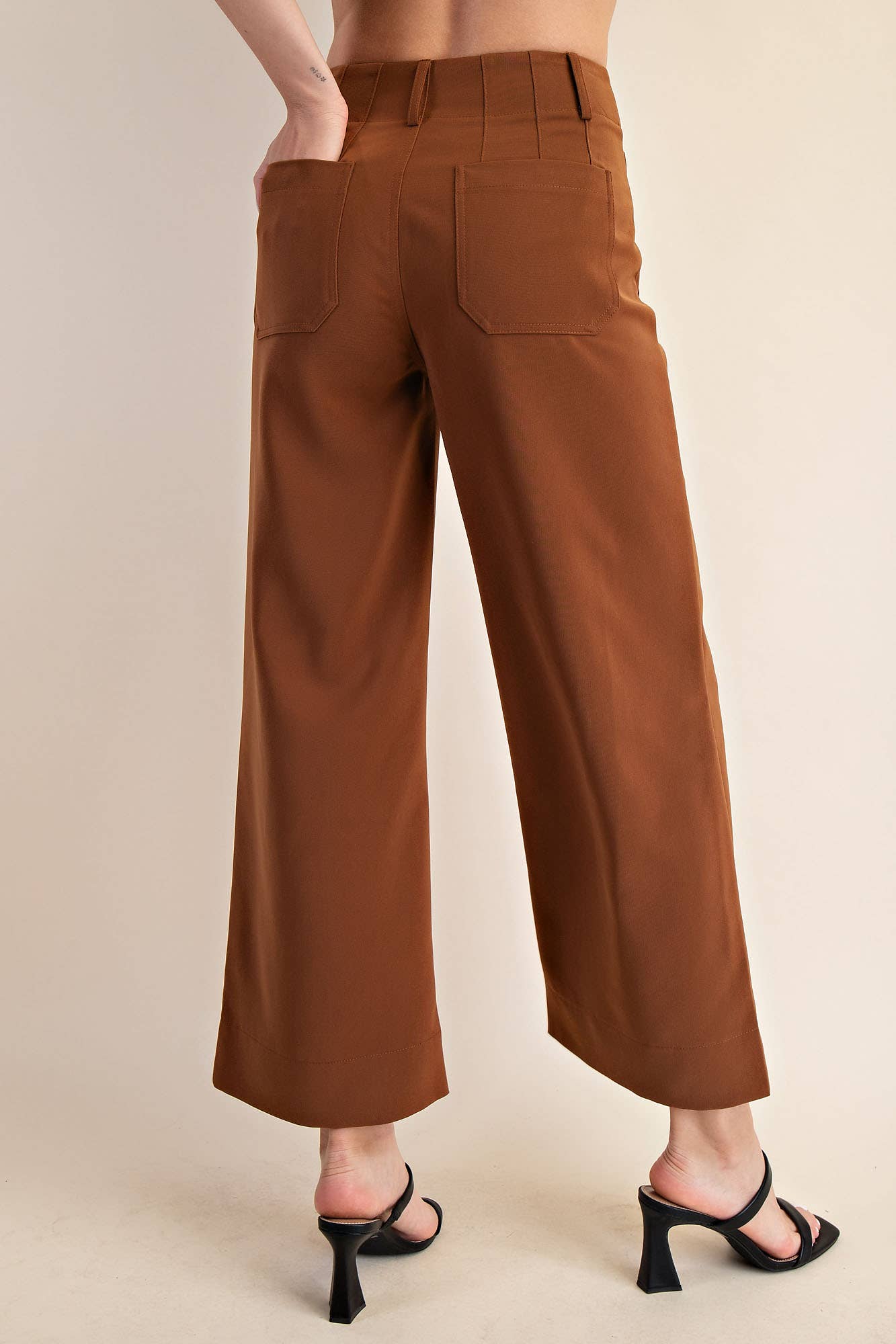 Colette Cropped Wide Leg Pants