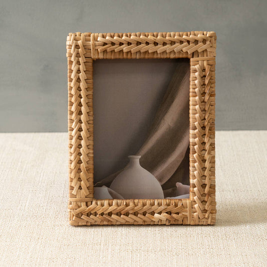 Modern Rattan Photo Frame