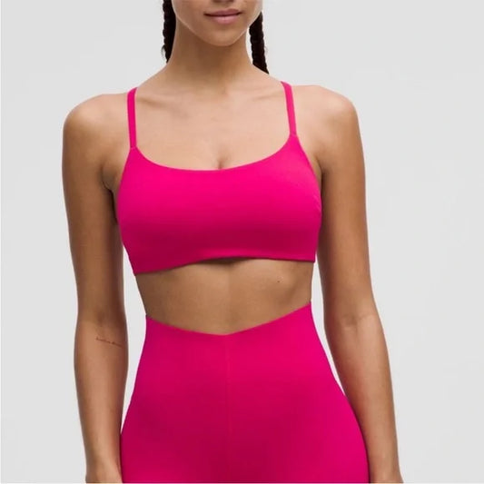 Hot Pink Seamless Sports Bra