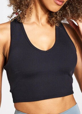 Molded Cup Sports Tank - Black