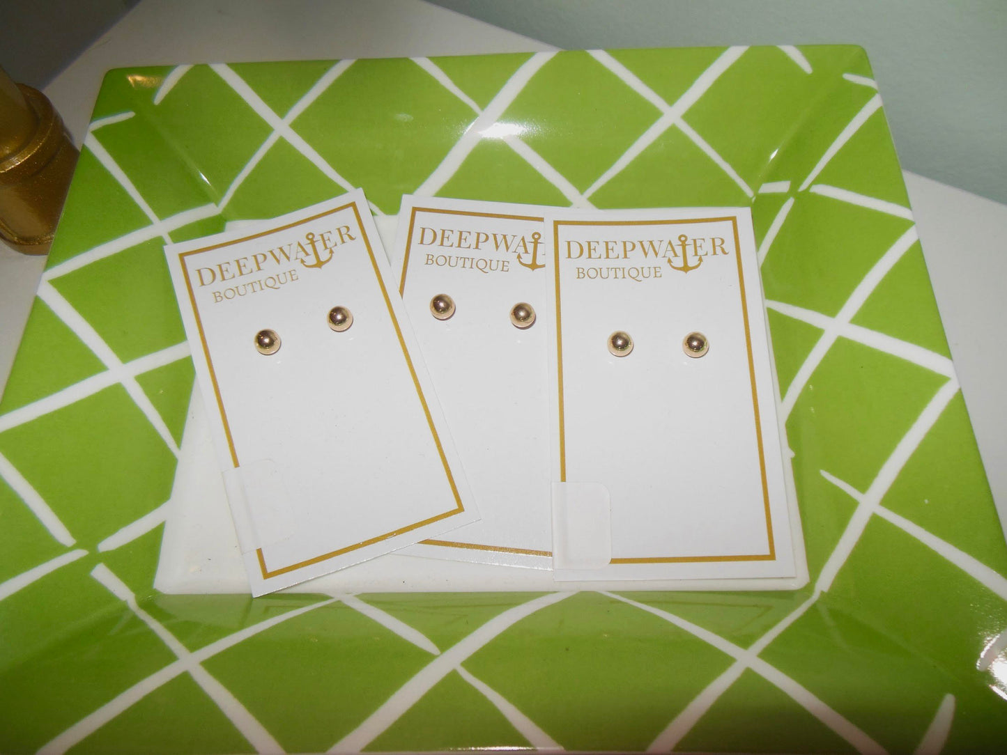Gold Stud Earrings